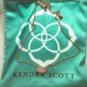 Kendra Scott Elisa Rose Gold Pendant Necklace